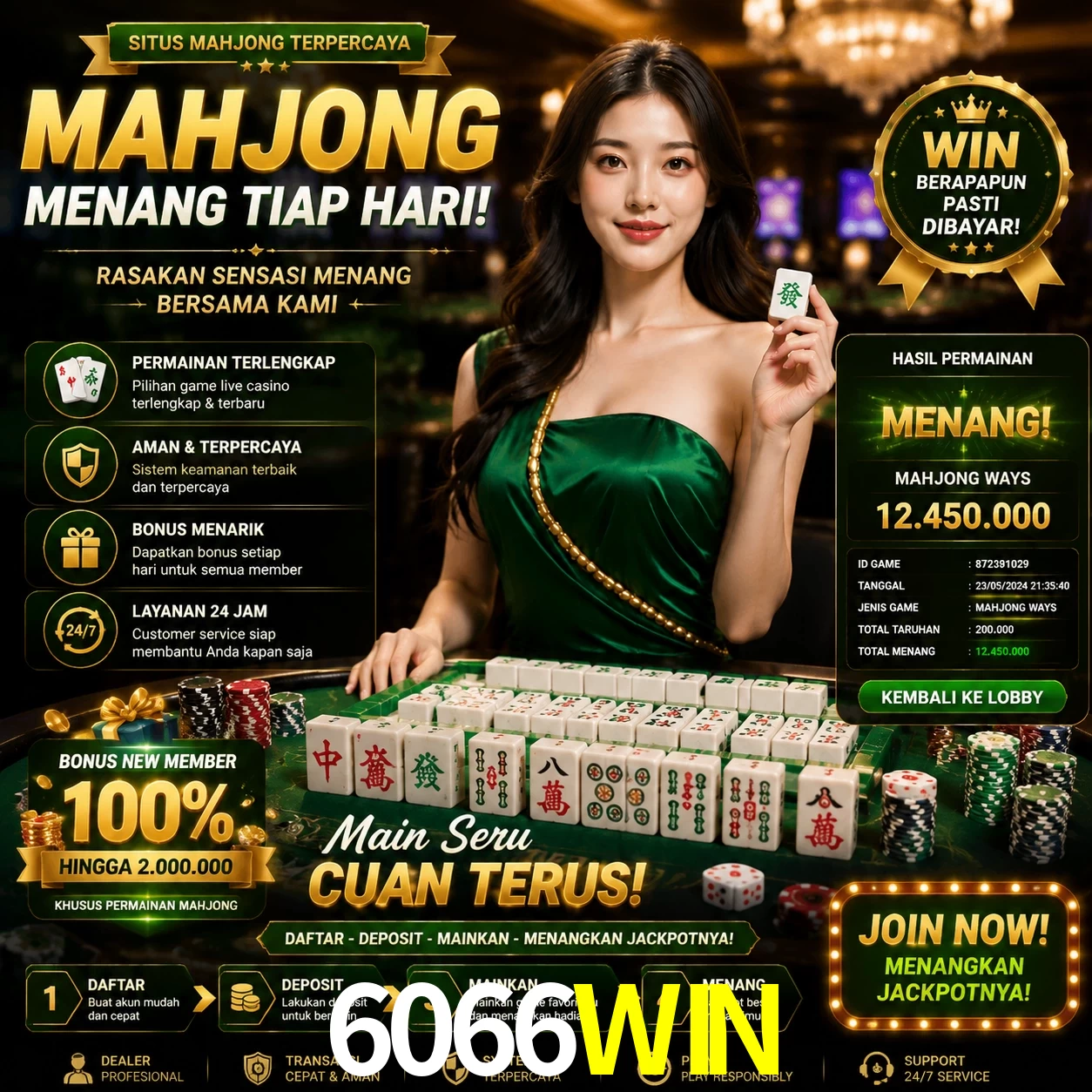 Cashback VIP 6066WIN - reembolso semanal